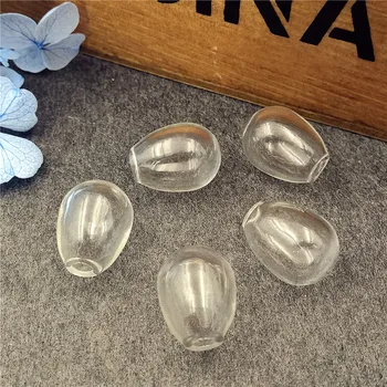 20pieces picătură glob de sticlă 3mm gaura constatările de bijuterii charms sticlă flacon de sticlă pandantiv