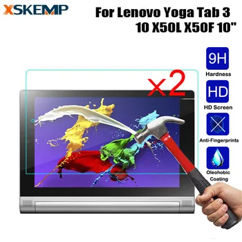 XSKEMP 2 buc/Lot 9H 0,3 mm Clar Sticla Temperata Pentru Lenovo Yoga Tab 3 10