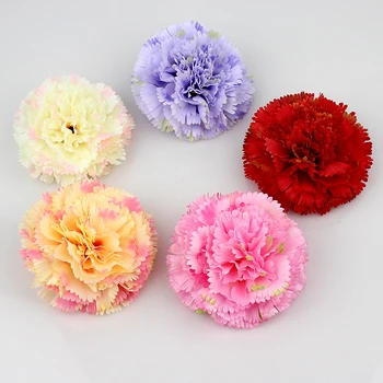 8cm Artificiale flori garoafe cap /Mătase Artificială Flori Capete/nunta de flori decorative 20buc/lot