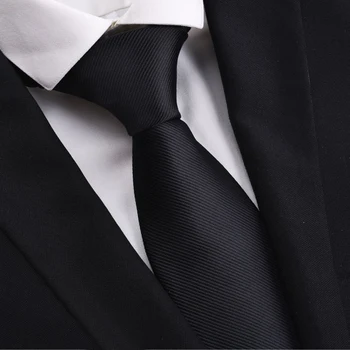 Clasic de 8 cm Cravată pentru Bărbați cu Dungi de Afaceri de Nunta Ceremonia de Numire Cravate Moda Formale Faux Cravate de Mătase cu Cutie de Cadou