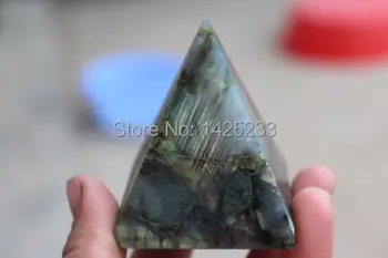 176g Naturale,labradorit cristal de cuarț piramida PUNCT de VINDECARE