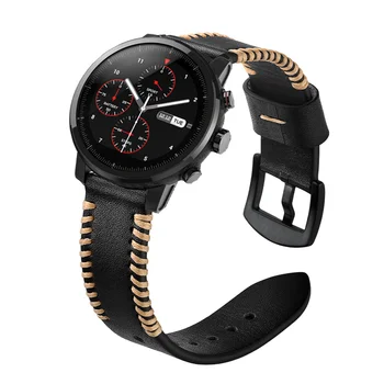 Cele mai noi 22mm Manual linie din Piele ceas banda curele pentru Samsung Gear S3 Clasic Frontier huawei watch 2 Pro Huami ceas