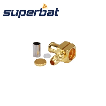 Superbat 10buc RF Conector MCX Sertizare Mufă de sex Masculin conector Unghi Drept pentru Cablu LMR100,RG174,RG316