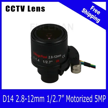 Motor 5Megapixel Varifocal HD CCTV Lentila 2.8-12mm D14 Muntele Cu Zoom și să se Concentreze Pentru 3MP/4MP/Camera de 5MP Transport Gratuit