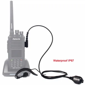 Noi Retevis rezistent la apa IP67 G-Formă de Cârlig Ureche Microfon PTT Receptorul Pentru Retevis RT8 RT3 Pentru TYT MD-390 Pentru Kenwood Pentru Baofeng