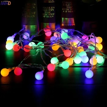IWHD 10M Minge de Bumbac LED Lumini de Crăciun în aer liber, piscină Interioară Anul Nou, Decoratiuni de Craciun cu LED String Lumini de Basm Navidad Natal