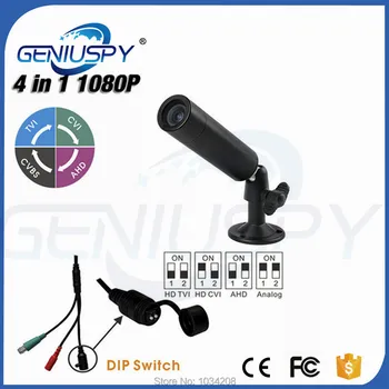 GENIUSPY Sony323 Chip 3.6 mm Lentilă Bord 1080P 4 ÎN 1 AHD/TVI/CVI/CVBS Impermeabil în aer liber CCTV Mini Bullet Camera Pentru Auto&Vehicule