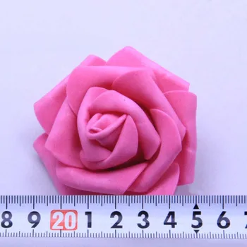 5CM Cap 100BUC Multicolor Artificiale Spuma PE Trandafiri Capete,DIY Saruta Minge de Flori,Decor Nunta, Rose, Buchet,Corsaj de mână