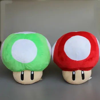 2 buc/Set Super Mario Ciuperci de Păpuși de Pluș Drăguț Mario Umplute Jucării Moi pentru Copii 23CM