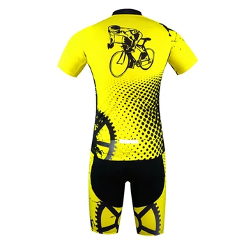 2018 New Sosire AOGDA Ciclism Jersey Set Maneci Scurte Biciclete Biciclete Sport Ropa Ciclismo în aer Respirabil Ciclism de Îmbrăcăminte