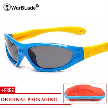 WarBLade Cauciuc Polarizat Ochelari De Soare Copii Bomboane De Culoare Flexibil Băieți Fete Ochelari De Soare În Condiții De Siguranță De Calitate Ochelari De Oculos Cu Caz