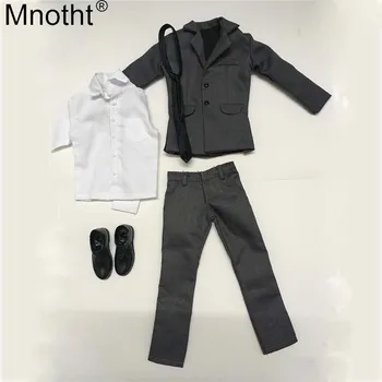 Mnotht 1/6 Mascul Gri Set Costum Accesorii de Îmbrăcăminte Tricou pantaloni Model de Jucărie Pentru 12