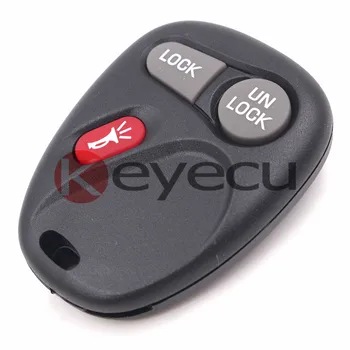 Keyecu 3pcs/lot de Intrare fără cheie de la Distanță Cheie de Masina 3 Buton pentru GMC, Chevrolet FCC ID:KOBUT1BT
