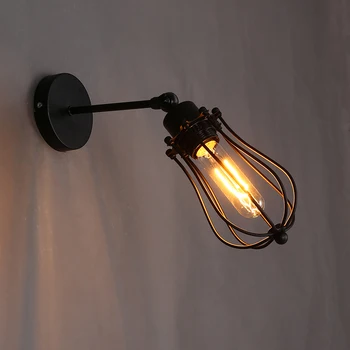Vintage lampa de noptiera dormitor, sufragerie, coridor, culoar scara veranda restaurant cafenea balcon, lampă de perete E27 lumina sutien bra