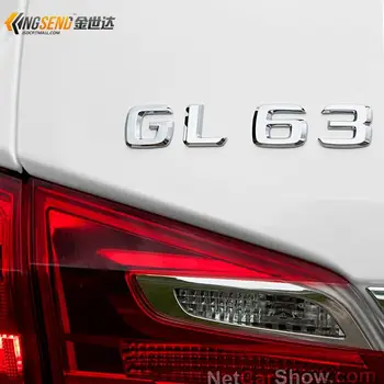 1 BUC 3D chrome emblema G500 G55 G63 GL450 GLK300 GLK350 4MATIC Deplasare insigna masina stickerss Styling Auto
