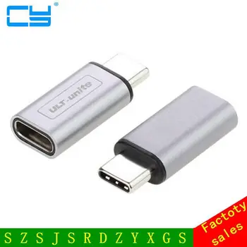 2017 NOU tip de Argintiu si Gri 10Gbps Metal standard USB-C USB 3.1 Tip C de sex masculin la feminin Adaptor Conector converter USB3.1 tip-c