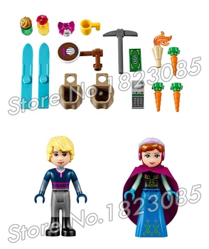 205pcs SY372 Seria Princess Anna, Kristoff Sania lui Aventura Cărămizi pentru construcții, Blocuri Fete Jucarii Compatibile Cu Lego