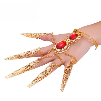 De vânzare cu amănuntul și en-gros de belly dance accesoriu de dans Indian bijuterii pavaner degetul inelar de la mâna bratara fm2252