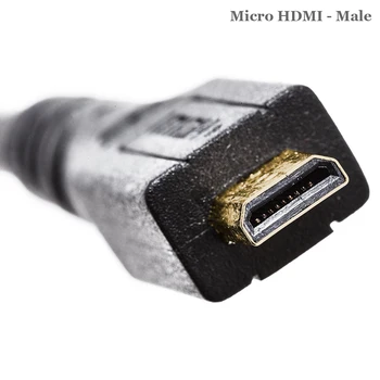 5FT Micro HDMI Cablu pentru Nikon COOLPIX P900 P610 P600 L820 L830 L840 S7000 S6900 S6800 S6500 S9900 S9700 S9500 de Tip D, HDMI Cablu