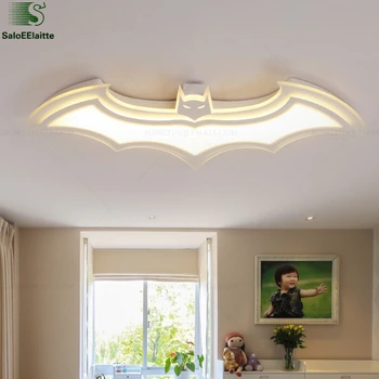 Cameră pentru copii Batman Ochi Proteja Tavan Lampa Iluminat Corpuri de Iluminat Lustre Led Lumina Plafon Acrilic Dimmbale Lampa