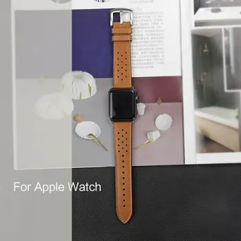 Autentice din Piele de curea de ceas curele pentru apple watch seria 1 2 3 iwatch watchbands cataramă mare