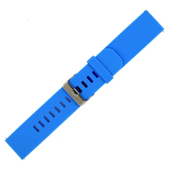 Cauciuc siliconic Trupa Ceas pentru Fosili Watchband 18mm 20mm 22mm Eliberare Rapidă Rășină Curea Curea de Încheietura mâinii Buclă Brățară Negru Albastru