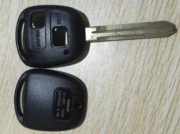 2 Butoane Cheie de la Distanță Shell Caz Pentru Toyota Cu TOY43 Lama Fără Logo-ul Fob Cheie Acoperi 10BUC/lot