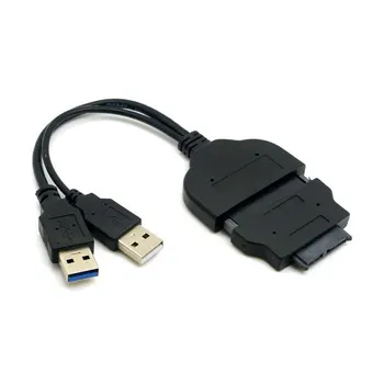 1set USB 3.0 la SATA 22Pin & SATA la 16Pin Micro SATA Adaptor pentru 1.8
