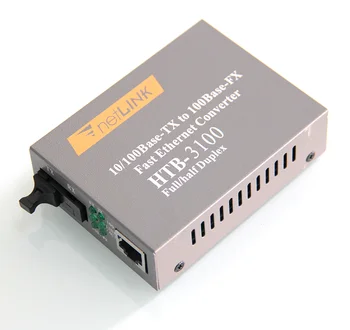 O pereche HTB-3100 HTB-3100A/B 25KM netLINK 10/100M Single-mode Single-fibre Fibra WDM Media Converter