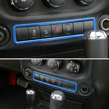 4 Culori ABS Strop de Urgență Întrerupător de Comandă Trim Rama de Acoperire Decorare Pentru anii 2011-2016 Jeep Wrangler Styling Auto Acoperă
