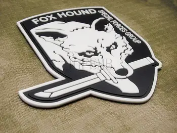 Luminos Metal Gear Solid MGS FOXHOUND FORȚĂ SPECIALĂ GRUP 3D din PVC patch PB1415
