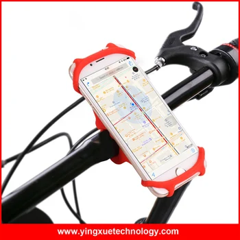 Universal Bicicleta Bicicleta Ghidon Muntele Nol Alunecare Silicon Suport de Telefon Leagănul Stea timp de 4-5.5 inch Telefoane mobile