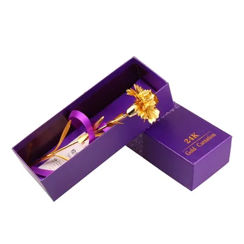 10buc Aur 24K Placate cu Garoafe Flori de Ziua Mamei, Cadouri pentru Femei, Mama de Mana Prezent Cu Superba Cutie de Ambalare WA1436