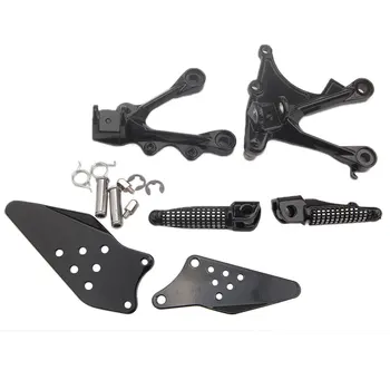 Noul aliaj de Aluminiu Negru Fata pentru Picioare Foot Pegs Set se Potrivesc Pentru NINJA ZX6R 2005-2008 06 07 Piese de Motociclete Accesorii