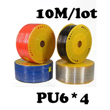 PU6*4 10M/lot transport Gratuit PU Conducta 6*4mm pentru aer si apa Pneumatice componente pneumatice furtun ID 4mm OD 6mm