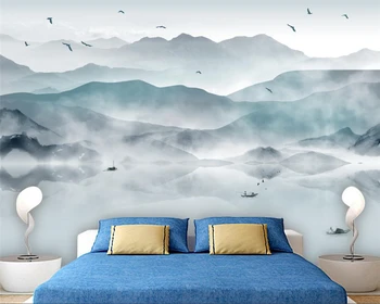 Beibehang foto Personalizat tapet abstract cerneală pictura peisaj modern living, dormitor, tapet de fundal pentru pereți 3 d