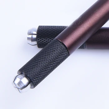 2017 Nou Limitate Kit Tatuaj Sprancene Machiaj Permanent Kit Manual Pen &12 Pin Greu Lame De Cafea Neagră Cerneală, Pastă De Microblading