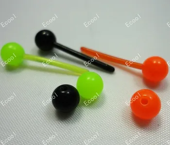 Tot o Mulțime de Bijuterii 50pcs Plastic Colorat Limba Știfturi Body Piercing Transport Gratuit Tonggue Inele LB231