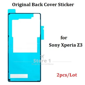 2 Pc-uri pentru Sony Xperia Z3 Original Spate de Sticlă Adeziv Autocolant;Impermeabil Spate Capac Baterie Autocolant pentru Xperia Z3