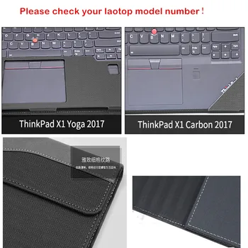Capac detașabil Pentru Lenovo ThinkPad X1 Yoga 2017 14 Inch Laptop Maneca Cazul Notebook Tableta Geanta de Protecție din Piele PU Piele Cadou