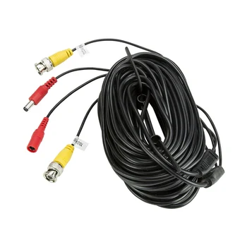 18M/60ft Video CCTV Alimentare Cablu BNC DVR Cablul de Sârmă + DC cablul de Alimentare cablu de extensie pentru Cameră de supraveghere si Dvr-uri Cablu coaxial