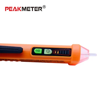 Non-Contact Tester de Tensiune, Aidbucks 12-1000V PM8908C AC cu Lanterna Led-uri de Testare Live Wire AC Volți Curent