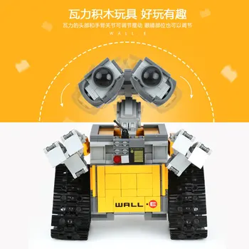 Lépin 16003 Idee Robot WALL E Set de Construcție Truse de Jucării Educative Caramida Blocuri Bringuedos legoing 21303 pentru Copii DIY Cadou