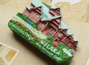 Malaysia Melaka Lume Patrimoniului Turistic, Călătorie de Suveniruri 3D Magnet de Frigider Rasina de Artizanat