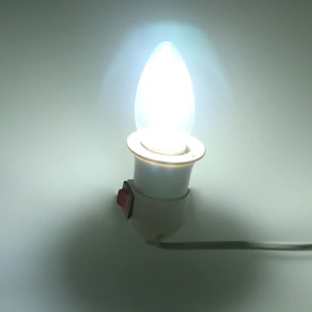 10buc/lot Bec Lumanare LED E27 2W 4W 6W AC 220V Retro de Epocă Sticlă Edison Lampa Vintage cu Filament Lumina Decor Acasă de Economisire a Energiei