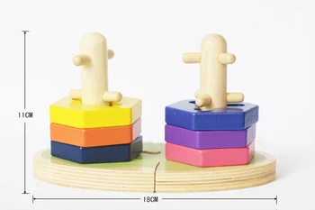 Copiii geometrice blocuri de lemn/ Copii Copil colorate pereche formă de jocuri pentru învățarea timpurie jucarii educative , transport Gratuit