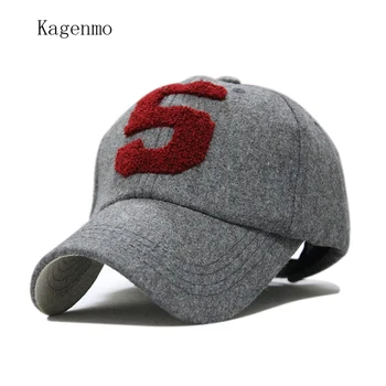 Kagenmo sapca snapback moda numărul 5 de iarnă ține de cald capac de lână termice în afara palarie brand os șapcă de baseball de primăvară