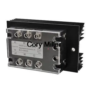 AC-AC 25A AC 90-280V/ AC 380 V 3 Faze SSR-Solid state Relay w radiator