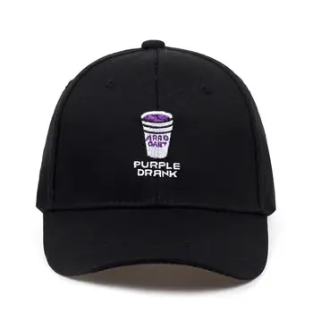 2018 brand nou adult reglabil șapcă de baseball pentru bărbați și femei de moda hip-hop capac scrisoare VIOLET BĂUT broderie pălărie neagră