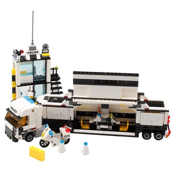 511 Buc Stradă Oraș Secția de Poliție Camion Masina Blocuri Caramizi Jucării Educative pentru Copii Cadou Compatibil cu Legoings